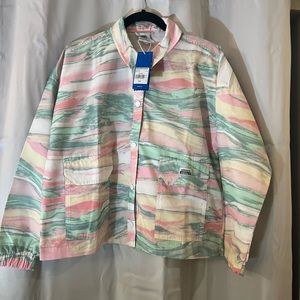Adidas multicolored windbreaker